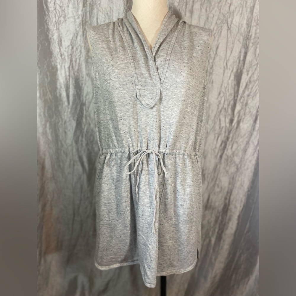 Max Studio weekend casual tank top dress with hood & pockets M